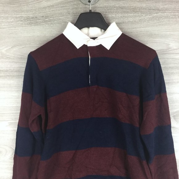 Slate and Stone Rugby Stripe Sweater Polo - Picture 4 of 7